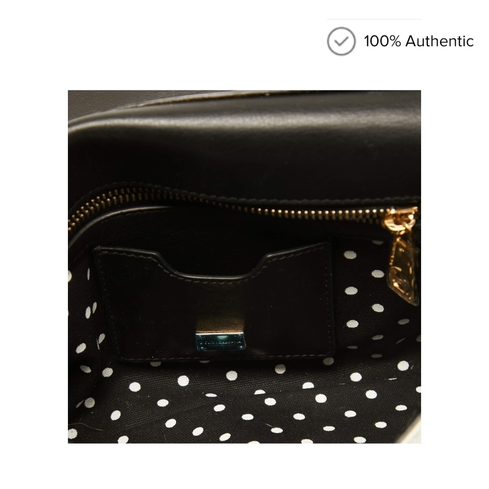 D&G Black and Cream Striped Shoulder Bag - Picture 6 of 14